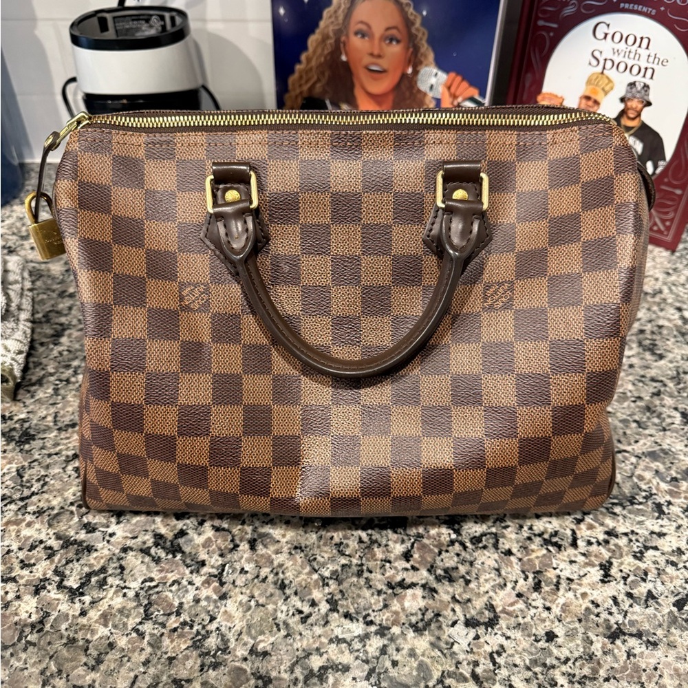 COPY - Louis Vuitton Speedy 30 with Iconic Checkered Design